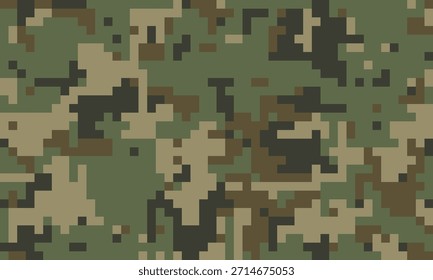 Abstractas patrón de camuflaje digital.  Perfecto para fondos, texturas o diseños de temática militar.