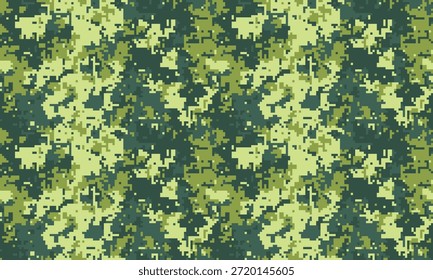 Abstractas patrón de camuflaje digital.  Perfecto para fondos, textiles o diseños de temática militar.  La textura versátil y pixelada ofrece una estética moderna y elegante.