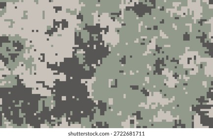 Abstractas patrón de camuflaje digital.  Perfecto para fondos, textiles o diseños de temática militar.  La textura pixelada crea una sensación de ocultación y misterio.