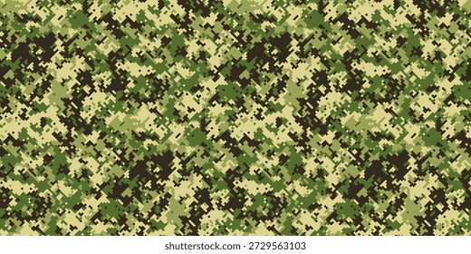Padrão de camuflagem digital abstrato.  Perfeito para fundos, têxteis, ou projetos militares temáticos.  O design caótico mas estruturado evoca sentimentos de ocultação e pensamento estratégico.