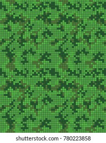 Abstract digital camouflage pattern. Seamless vector wallpaper.Colorful background. Vector illustration.