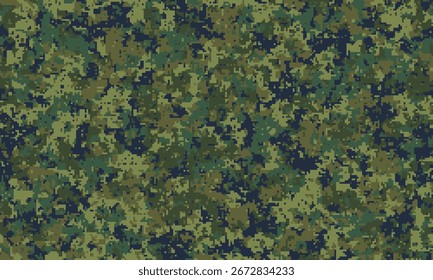 Abstract digital camouflage pattern.  Versatile texture ideal for backgrounds, textiles, military or naturethemed designs.