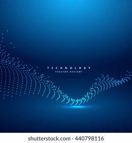abstract digital chaos wave