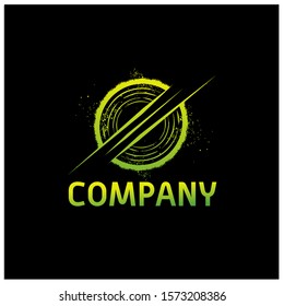 Abstract digital circle logo concept