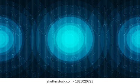 Abstract Digital Circle Technology Background,Hi-tech Digital and Communication Concept design,Free Space For text in put,Vector illustration.