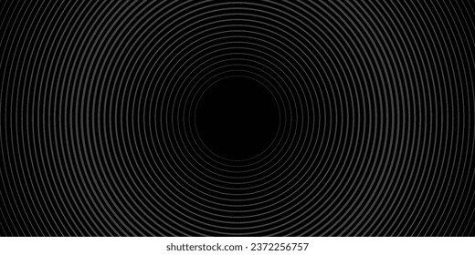 Abstract Digital Circles of Particles with Noise. Futuristic Circular Sound Wave. Big Data Visualization.