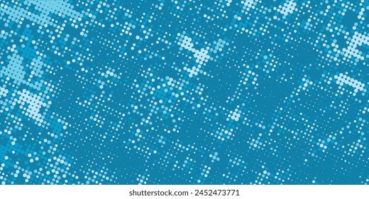 Abstract Digital Circles of Particles with Noise. Futuristic Circular Sound Wave. Big Data Visualization