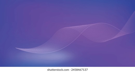 Abstract Digital Circles of Particles with Noise. Futuristic Circular Sound Wave. Big Data Visualization.