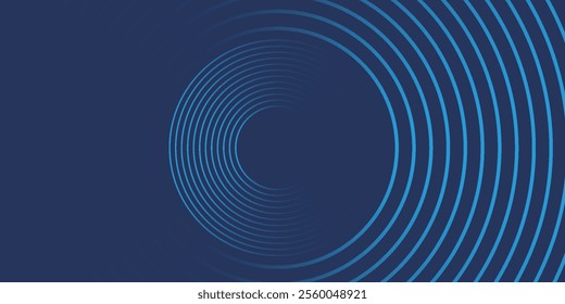 Abstract Digital Circles of Particles with Noise. Futuristic Circular Sound Wave. Big Data Visualization. 3D Virtual Space VR Cyberspace. Crypto Currency Concept. Vector Illustration.