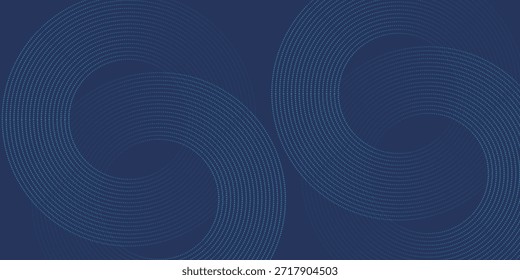 Círculos digitales Abstractas de partículas con ruido. Onda de sonido circular futurista. Visualización de Big Data. Espacio virtual 3D VR Cyberspace. Concepto de criptomoneda. Ilustración vectorial.

