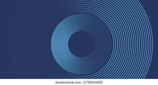 Círculos digitales Abstractas de partículas con ruido. Onda de sonido circular futurista. Visualización de Big Data. Espacio virtual 3D VR Cyberspace. Concepto de criptomoneda. Ilustración vectorial.