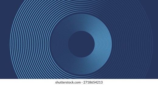 Círculos digitales Abstractas de partículas con ruido. Onda de sonido circular futurista. Visualización de Big Data. Espacio virtual 3D VR Cyberspace. Concepto de criptomoneda. Ilustración vectorial.