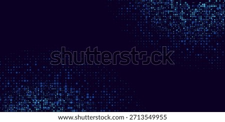 Abstract Digital Circles of Particles with Noise. Futuristic Circular Sound Wave. Big Data Visualization.Crypto Currency Concept. Vector Illustration.
