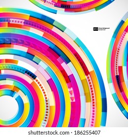 Abstract digital circles vector background