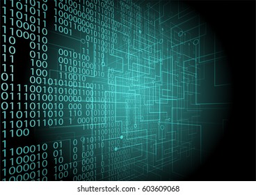 Abstract digital circuit board concept vector design