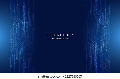 abstract digital circuit board futuristic future high speed motion on the blue background