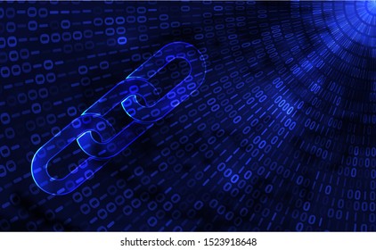 Abstract digital code visualization. Big data code representation. Stream of encoded data. Innovation binary code for global network technology