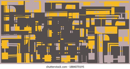 Resumen del fondo del collage digital. Útil para las impresiones decorativas, diseño gráfico.