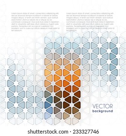 Abstract digital color triangle geometric background. Vector pattern