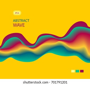 Abstract digital colorful futuristic wave on orange background for brochure cover banner flyer or for advertising  different things