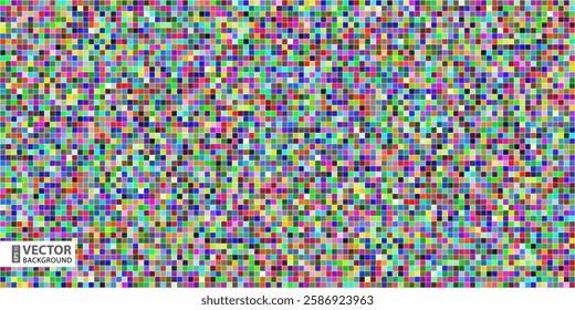 Abstract digital colorful pixels seamless pattern background. RGB EPS 10 vector illustration