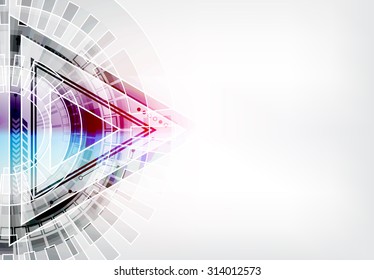 Abstract digital communication technology background. Vector illustration