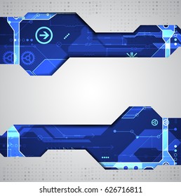 Abstract digital communication technology background. Vector illustration