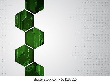 Abstract digital communication technology background. Vector illustration