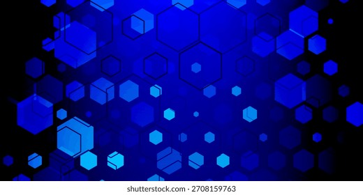 Fondo corporativo digital Abstractas con patrón de forma de hexágonos. Tecnología o fondo médico