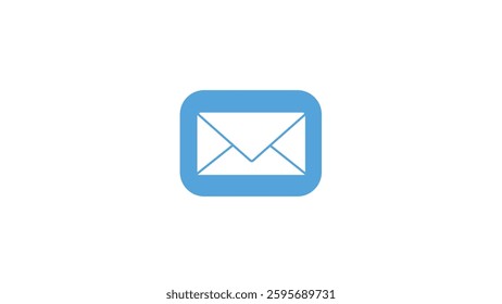 Abstract digital Correspondence Vector Icon. Electronic Mail icon Symbol on white background.