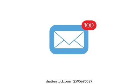 Abstract Digital Correspondence Vector Icon Set. Electronic Mail Vector Symbol on white background.