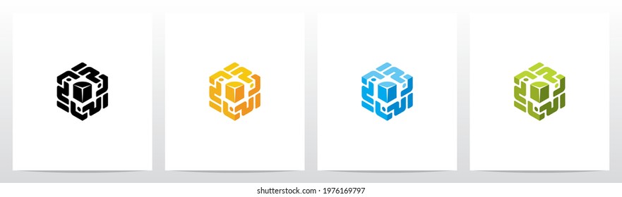 Abstract Digital Cube Logo Design