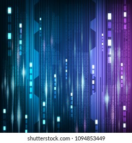 Abstract Digital Cyber Futuristic Circuit board system or High Speed Internet Background,Hi-tech and technology Concept design,Vector Illustration.