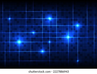 Resumen del fondo de la red de comunicación de la línea azul de la cibertecnología digital