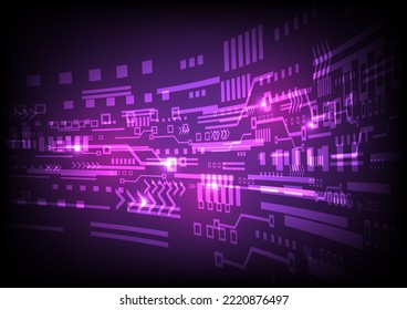 Abstract digital data wave light purple background