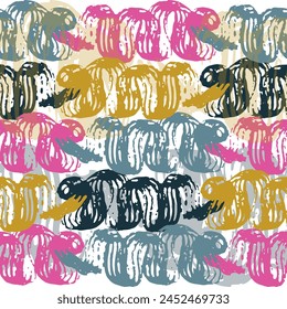  Abstract digital design for fashion or other surface pattern printing Brush drawn tropical foliage background. 