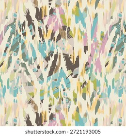 Diseño digital Abstractas que presenta patrones sin costuras, Formas modernas y colores vibrantes, ideal para imprimir telas, textiles de moda, decoración del hogar, Fondos de pantalla y proyectos creativos de diseño de superficies.
