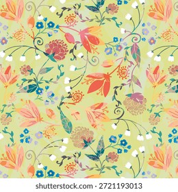Diseño digital Abstractas que presenta patrones sin costuras, Formas modernas y colores vibrantes, ideal para imprimir telas, textiles de moda, decoración del hogar, Fondos de pantalla y proyectos creativos de diseño de superficies.