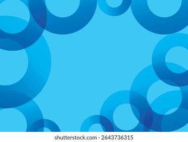  Abstract digital design with transparent overlapping blue rings forming a circular frame on a light blue background. Modern, clean, and versatile—perfect for creative layouts, backgrounds, and web vi - Powered by Shutterstock - Get 15% off with code: PIKWIZARD15