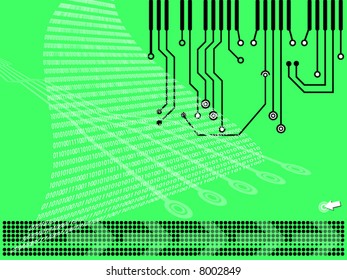 Abstract digital design. Vector illustration.