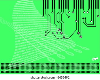 Abstract digital design. Vector illustration.