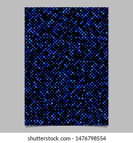 Abstract digital diagonal rounded square mosaic pattern page template