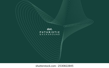 Fondo Abstractas de partículas de onda de punto digital. Concepto de fondo punteado de semitono de onda de línea de Tecnología geométrica futurista para Ciencia, cubierta de música, Sitio web, encabezado, presentación, Anuncio