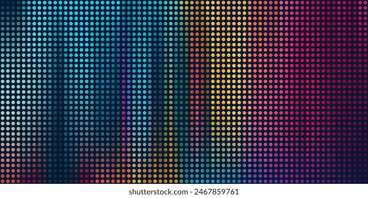 Abstract digital dot of particles. Futuristic point halftone. Technology background vector. Vector illustration