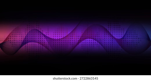 Ecualizador Abstractas de ecualización digital. Elemento de diseño de ondas de sonido. Ilustración vectorial de ondas sonoras. Eps10