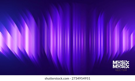 Abstract Digital EQ Equalizer. Sound Wave Design Element. Speaking Sound Wave Vector Illustration. Artificial Intelligence AI Assistant Voice Visualization.