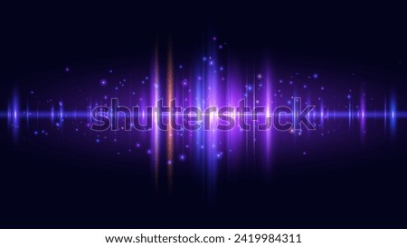 Abstract Digital EQ Equalizer. Sound Wave Design Element. Speaking Sound Wave Vector Illustration. Artificial Intelligence AI Assistant Voice Visualization.
