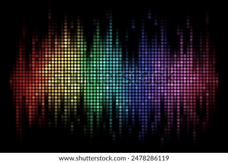 Abstract Digital EQ Equalizer. Sound Wave Design Element. Speaking Sound Wave Vector Illustration. Artificial Intelligence AI Assistant Voice Visualization