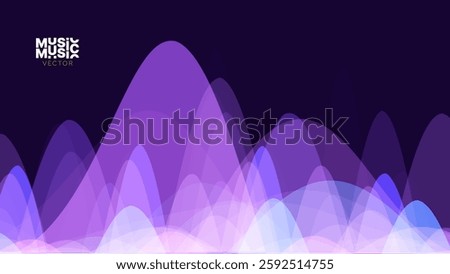 Abstract Digital EQ Equalizer. Sound Wave Design Element. Speaking Sound Wave Vector Illustration. Artificial Intelligence AI Assistant Voice Visualization.