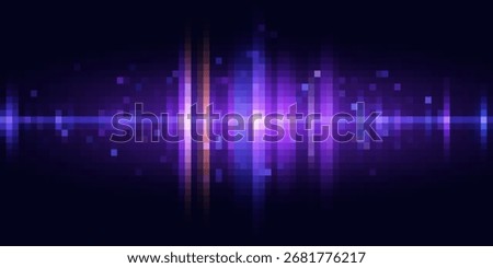 Abstract Digital EQ Equalizer. Sound Wave Design Element. Speaking Sound Wave Vector Illustration. Eps10